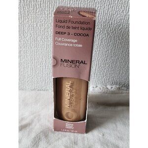 Deep 3 Cocoa Liquid Foundation  1 Oz By Mineral Fusion New NIB